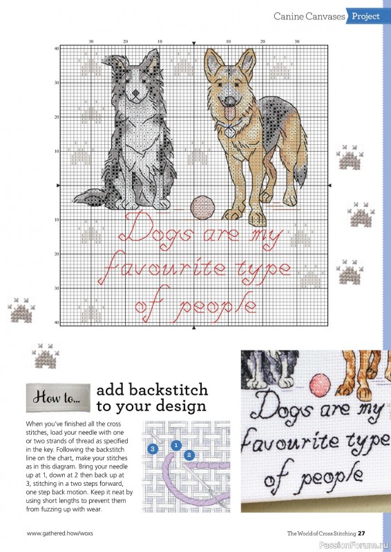 Коллекция вышивки в журнале «The World of Cross Stitching №343 2024»