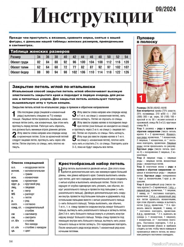 Вязаные модели в журнале «Сабрина №9 2024»