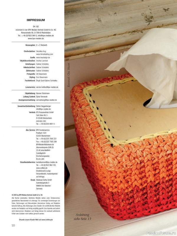 Вязаные проекты крючком в журнале «Dekoratives Hakeln №182 2025»