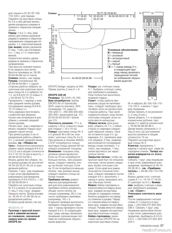 Вязаные модели в журнале «Creazion №4 2022»