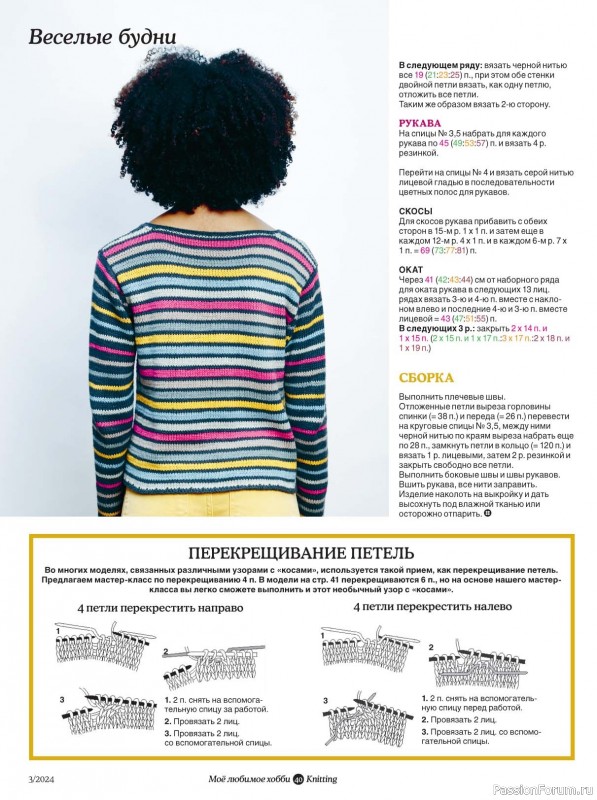 Вязаные модели в журнале «Knitting. Вязание №3 2024»