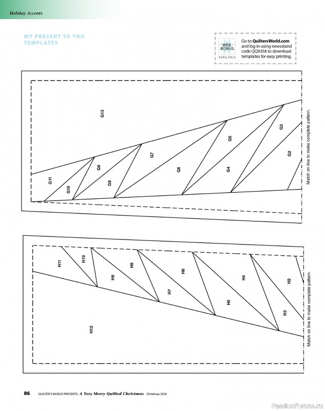 Коллекция проектов для рукодельниц в журнале «Quilter's World Special Edition - Christmas 2024»