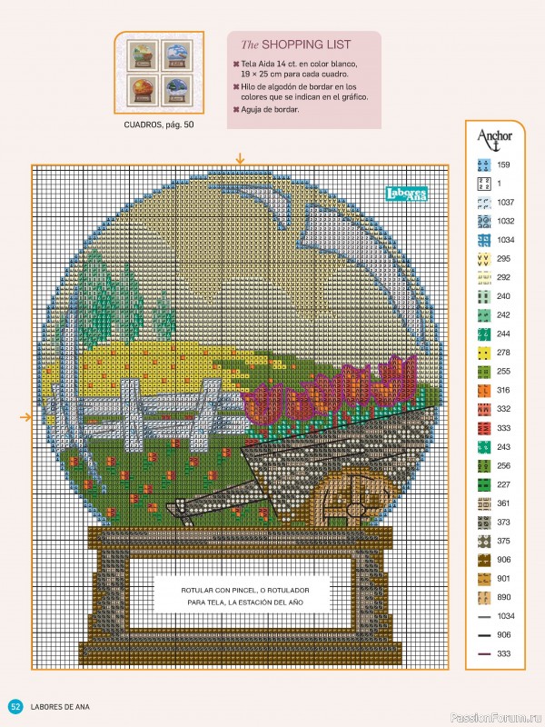 Коллекция вышивки в журнале «Labores de Ana №288 2024»