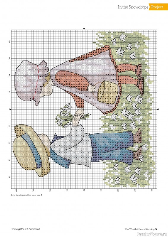 Коллекция вышивки в журнале «The World of Cross Stitching №349 2024»