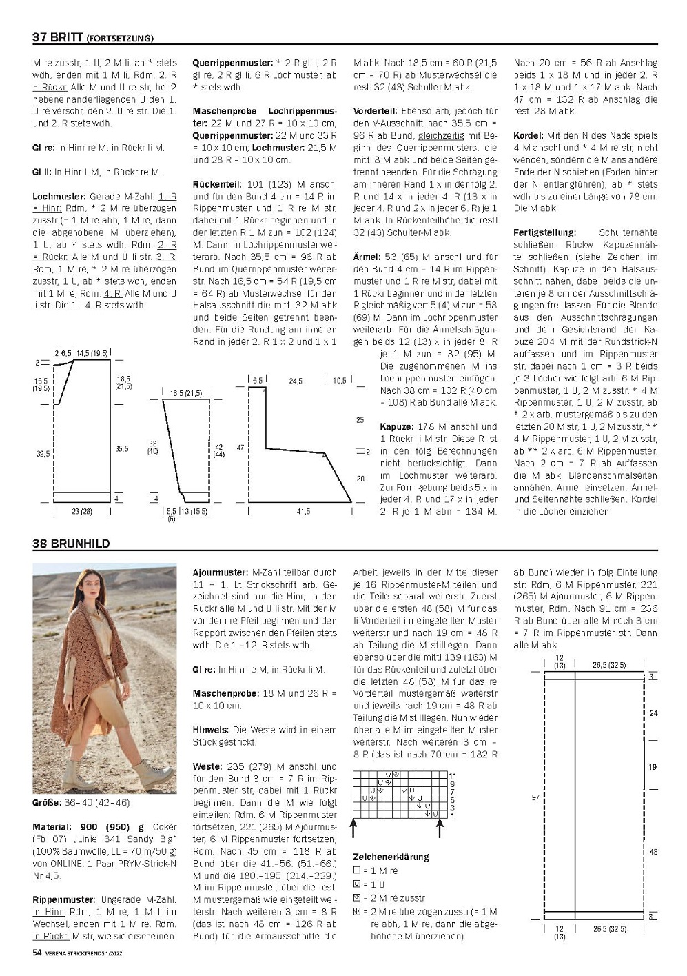 Стильные моделеи в журнале"Verena Stricktrends №1 2022"