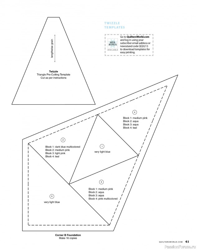 Коллекция проектов для рукодельниц в журнале «Quilter's World - Spring 2025»