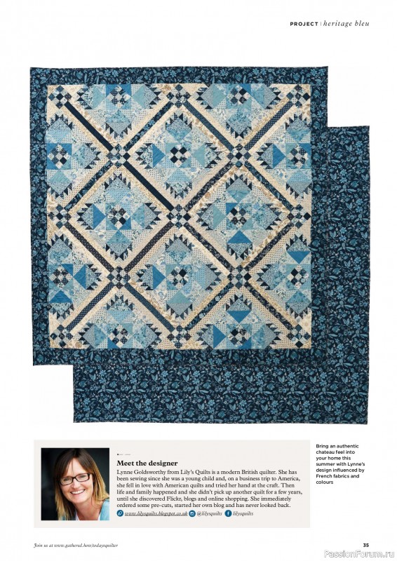 Коллекция проектов для рукодельниц в журнале «Todays Quilter №128 2025»