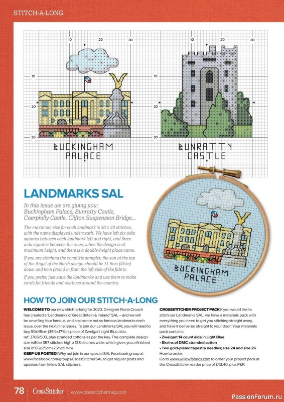 Коллекция вышивки в журнале «CrossStitcher №396 2023»