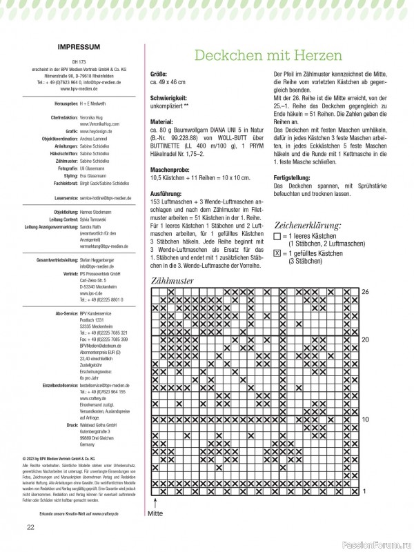 Вязаные проекты крючком в журнале «Dekoratives Hakeln №173 2023»