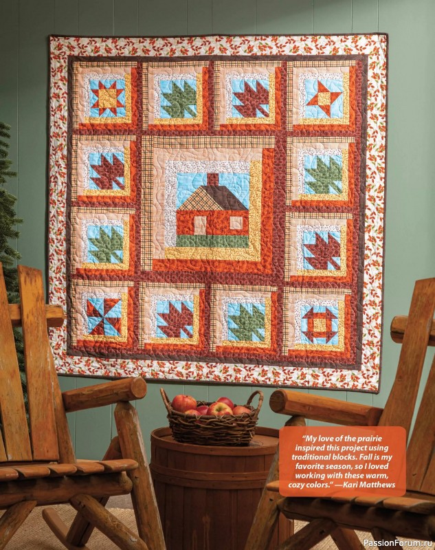 Коллекция проектов для рукодельниц в журнале «Quilter's World - Autumn 2025»