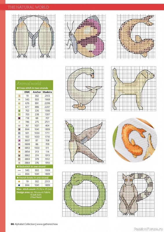 Коллекция вышивки в журнале «Cross Stitching Alphabet Collection 2022»