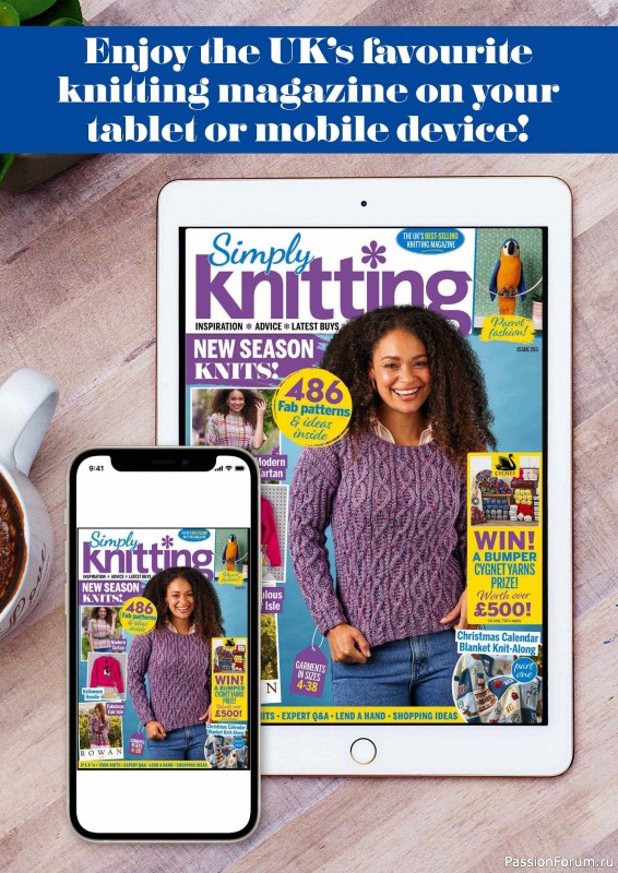 Вязаные проекты крючком в журнале «Simply Knitting №255 2024»