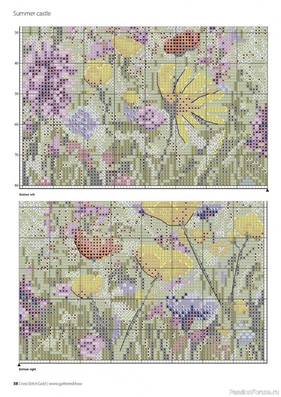 Коллекция вышивки в журнале «Cross Stitch Gold - Scenery Collection 2022»