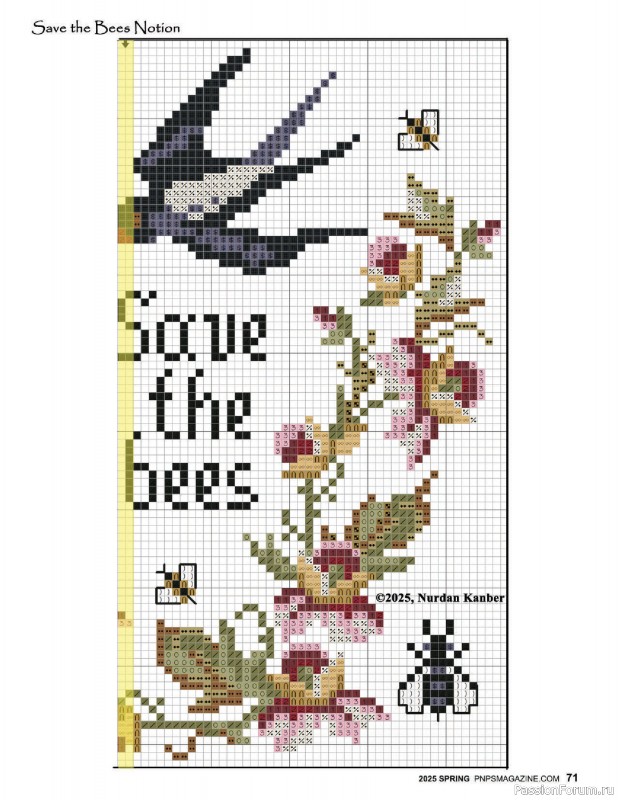 Коллекция вышивки в журнале «Punch Needle & Primitive Stitcher - Spring 2025»