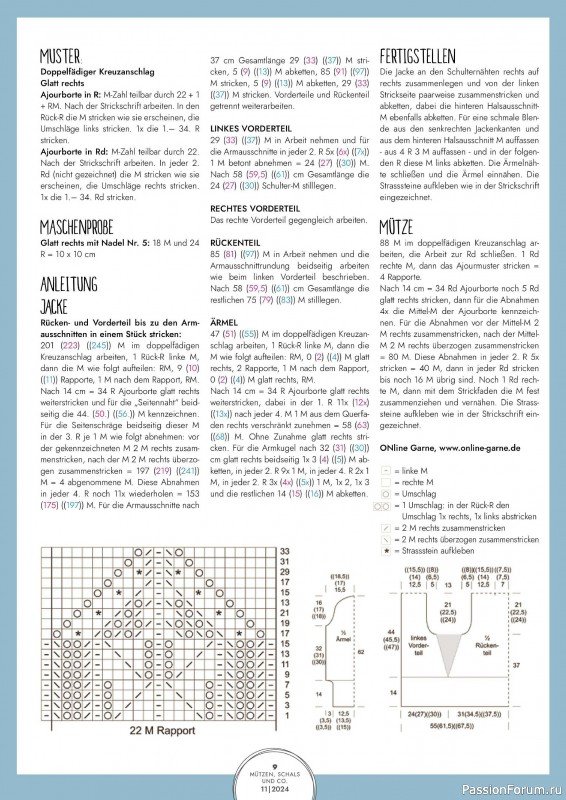 Вязаные модели в журнале «Mutzen, Schals & Co. №11 2024»