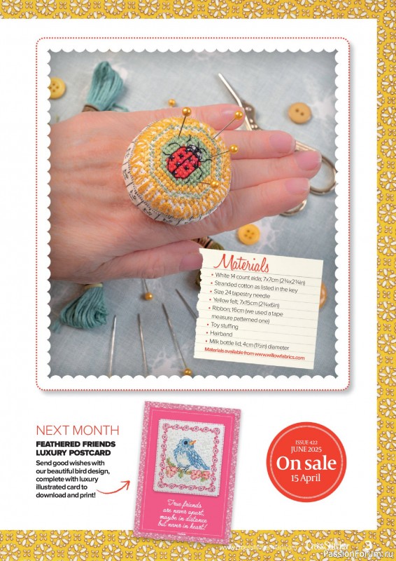 Коллекция вышивки в журнале «CrossStitcher №421 2025»