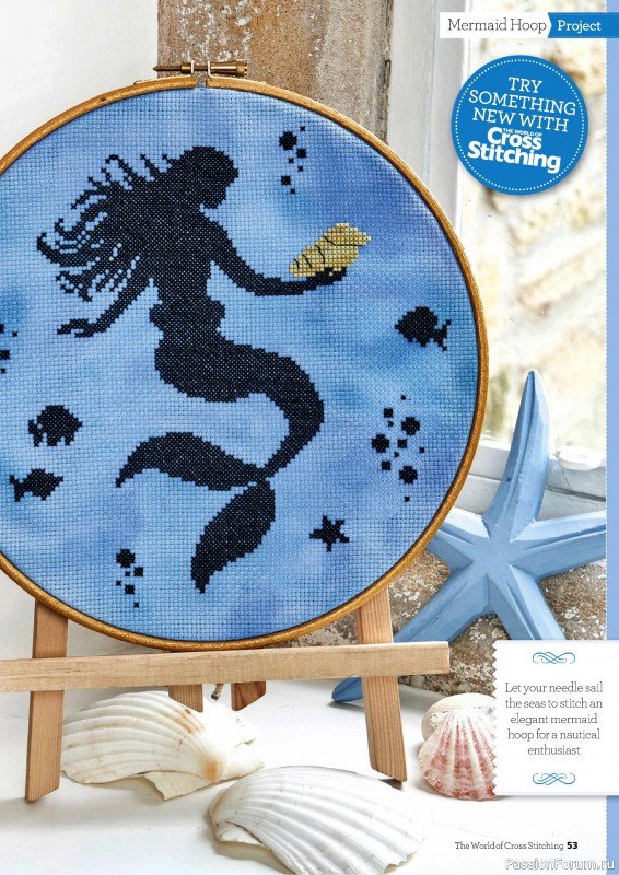 Коллекция вышивки в журнале «The World of Cross Stitching №349 2024»