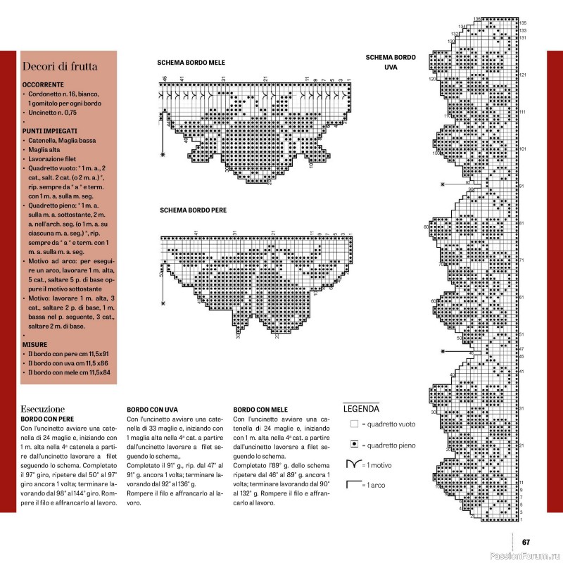 Вязаные проекты в журнале «Uncinetto Manuale Filet №15 2024»