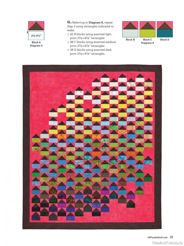 Коллекция проектов для рукодельниц в журнале «American Patchwork & Quilting №195 2025»