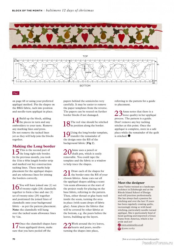 Коллекция проектов для рукодельниц в журнале «Todays Quilter №128 2025»