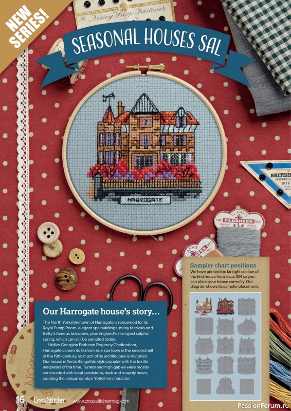 Коллекция вышивки в журнале «CrossStitcher №392 2023»