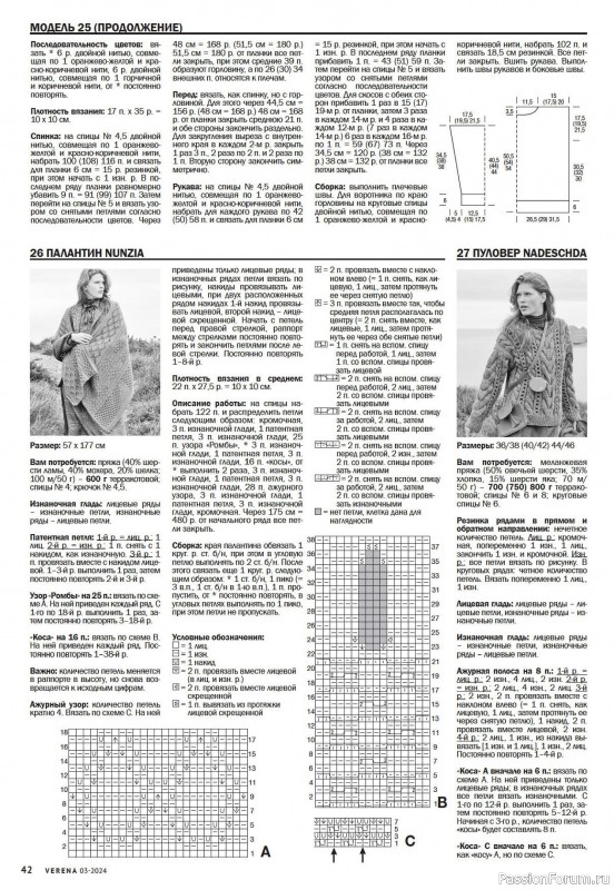 Вязаные модели в журнале «Verena №3 2024»