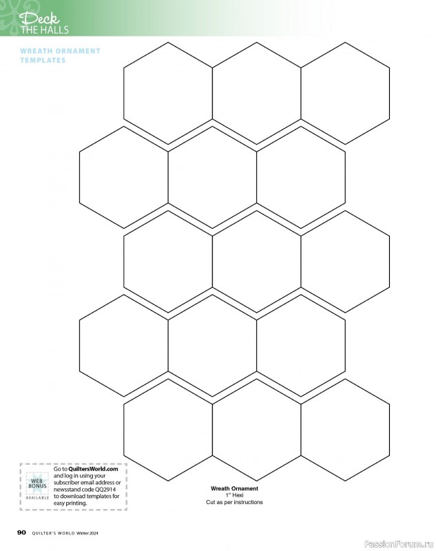 Коллекция проектов для рукодельниц в журнале «Quilter's World - Winter 2024»