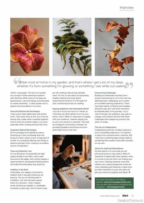 Коллекция проектов для рукодельниц в журнале «Stitch Magazine №155 2025»