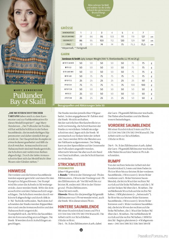 Вязаные проекты спицами в журнале «The Knitter Germany №73 2024»