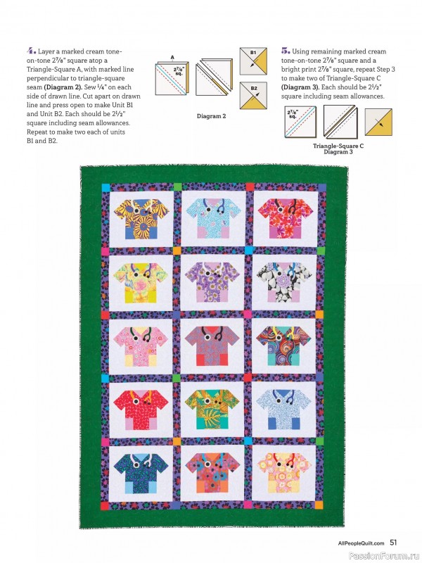 Коллекция проектов для рукодельниц в журнале «American Patchwork & Quilting №193 2025»