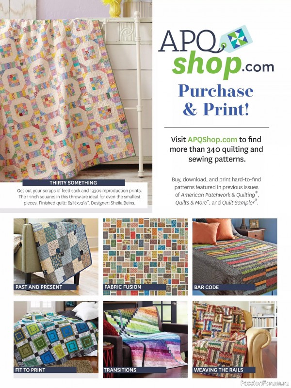 Коллекция проектов для рукодельниц в журнале «American Patchwork & Quilting №193 2025»