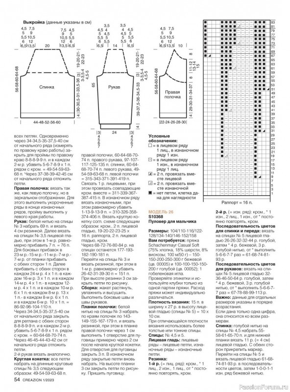 Вязаные модели в журнале «Creazion №1 2023»