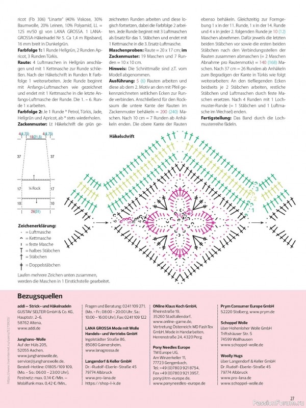 Вязаные модели в журнале «Meine Hakelmode Sonderheft MH051 2024»