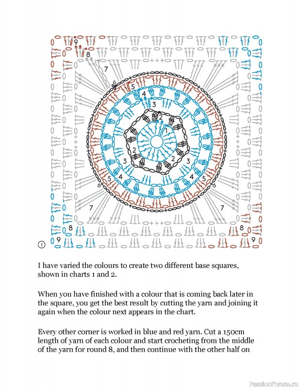 Вязаные проекты в книге «Crochet Squares»