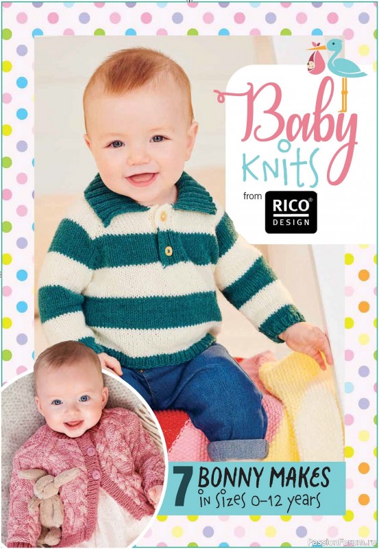 Вязаные модели в журнале «Baby Knits 2024»
