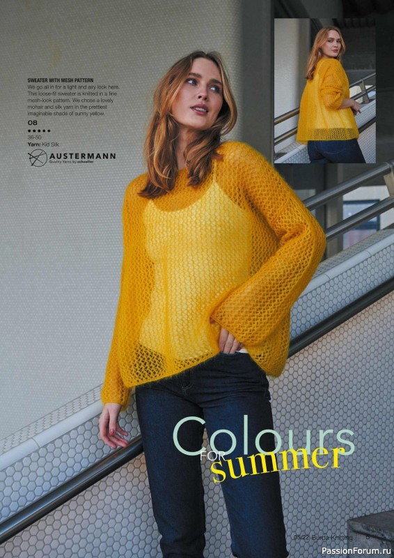 Вязаные модели в журнале «Burda Knitting №5 2022»