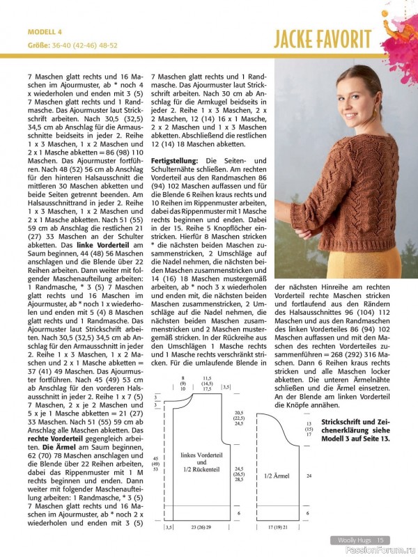 Вязаные модели в журнале «Woolly Hugs Maschenwelt №6 2022»