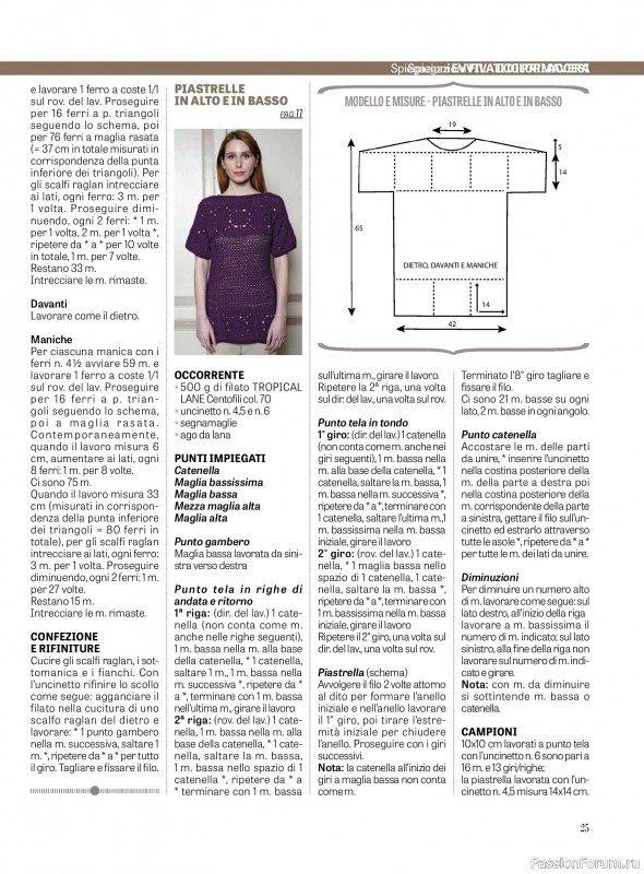 Вязаные модели в журнале «La Nuova Maglia №34 2025»