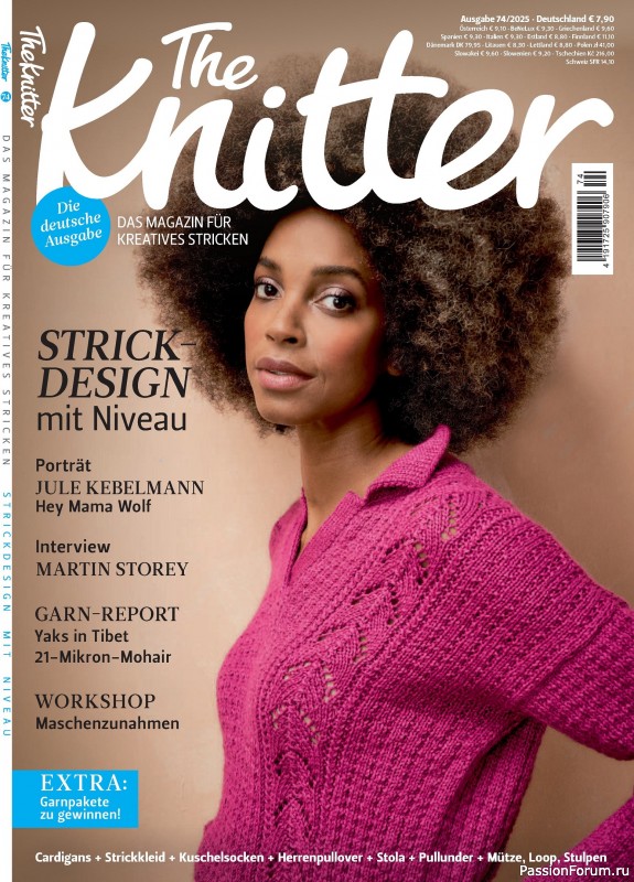 Вязаные проекты спицами в журнале «The Knitter Germany №74 2025»