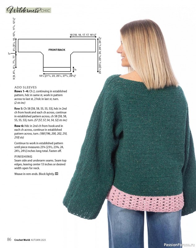 Вязаные проекты крючком в журнале «Crochet World - Autumn 2025»