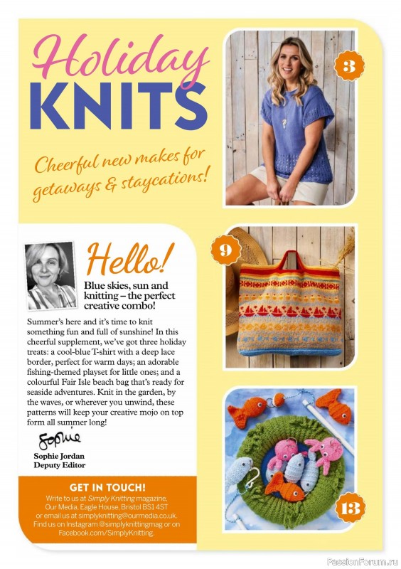Вязаные проекты крючком в журнале «Simply Knitting №266 2025»