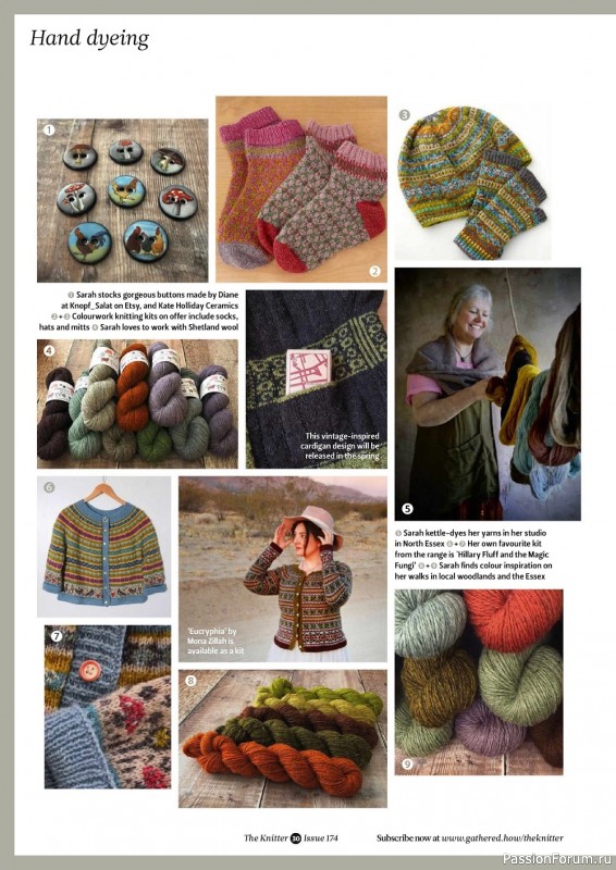 Вязаные модели в журнале «The Knitter №174 2022»