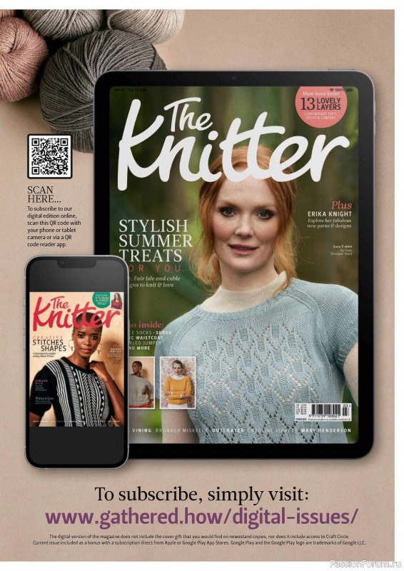 Вязаные проекты спицами в журнале «The Knitter №204 2024»