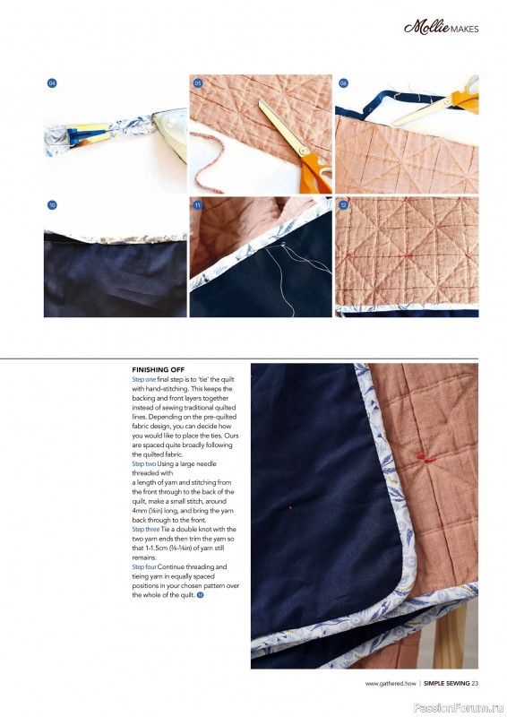 Коллекция проектов для рукодельниц в журнале «Mollie Makes - Simple Sewing 2025»