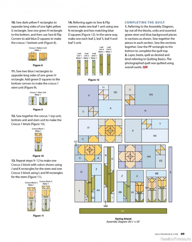 Коллекция проектов для рукодельниц в журнале «Quilter's World - Spring 2025»