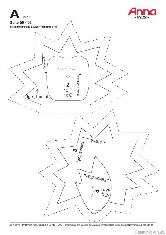 Новые техники рукоделия в журнале «Anna №9 2022 Germany»
