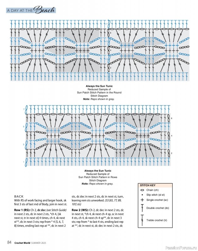Вязаные проекты крючком в журнале «Crochet World - Summer 2025»