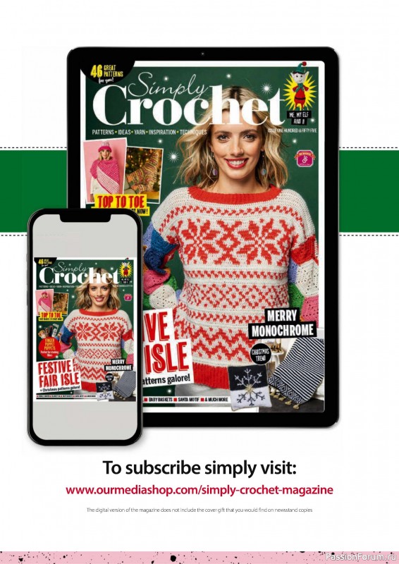 Вязаные проекты крючком в журнале «Simply Crochet №155 2024»