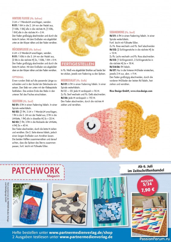 Вязаные проекты в журнале «Amigurumi Magazin №15 2024»