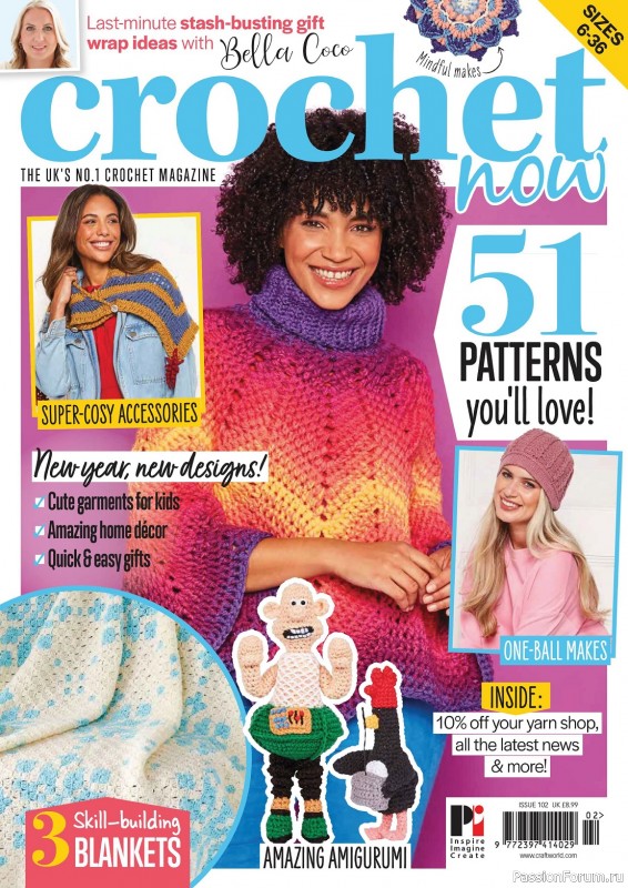 Вязаные проекты крючком в журнале «Crochet Now №102 2023»